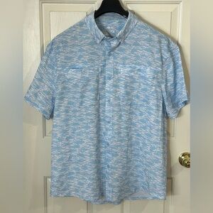 Silver Bait Men’s XL Fish Print Vented Shirt